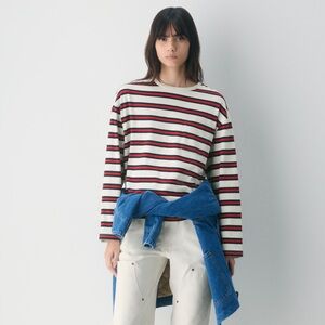 Aritzia Fletch Striped Long Sleeve Top